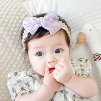 婴儿糖果色棉布蝴蝶结发带不勒头夏天护囟头带女宝宝可爱头饰品