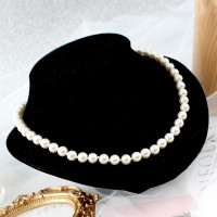 气质日韩版韩国饰品妈妈跳舞个性百搭白色珍珠短款配旗袍项链女