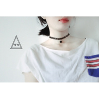 黑色蕾丝颈带项圈女网红配饰锁骨项链choker脖子饰品装饰新款颈链