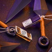 火影忍者博人传项链吊坠925银动漫周边鸣人佐助挂饰品男孩cos