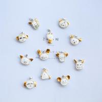 原创设计十二生肖项链吊坠陶瓷饰品属相挂件本命年牛鸡鼠兔羊