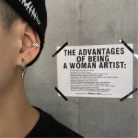 卡 原创设计创意骰子耳骨夹男女冷淡风个性嘻哈无耳洞耳环饰品