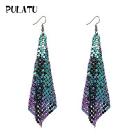 金属亮片流苏耳环女韩国时尚流行饰品耳饰创意气质耳坠