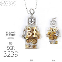 PPK hiphop嘻哈蒸汽街头个性百搭男女饰品配饰吊坠装饰项链毛衣链
