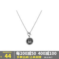 404MOB超火旋转LOGO吊坠欧美嘻哈潮牌情侣项链挂坠男士个性饰品男