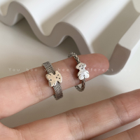 可爱小熊戒指女时尚个性ins潮小众设计感简约冷淡风小指尾戒饰品