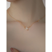 新加坡chomel满钻星球锁骨项链女纯银轻奢小众设计ins冷淡风饰品