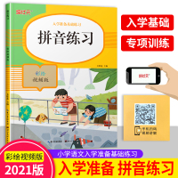彩绘视频版学前拼音练习 培状元入学准备基础练习汉字练习学前班幼儿园初学者幼小衔接练字汉字笔画笔顺临摹练字帖贴楷书写字入