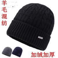 冬帽男生帽子男帽棉帽中老年爷爷秋针织保暖中年爸爸帽老人男士冬季加厚毛线帽