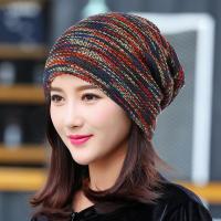 女帽冬帽女棉帽秋冬加厚毛线帽女士韩版包头帽加绒套头帽子潮百搭防风保暖针织帽