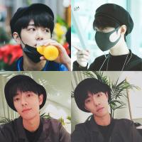 冬帽女肖战同款帽子男女秋冬英伦百搭渔夫帽黑色八角帽休闲学生贝雷帽潮