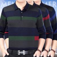 长袖t恤男装长袖男士5分男半袖男T恤[同款]男装POLO衫翻领长袖秋冬POLO男装立领条纹T恤
