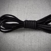 鞋带买2发4 皮鞋鞋带圆形 男女休闲马丁子黑白棕色细打蜡鞋绳带子