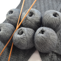 羊绒线织围巾毛线手工diy编织毛线团围巾材料包初学者送男友