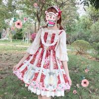 洛丽塔全套lo裙洋装公主裙 天使花园无袖吊带连衣裙+内搭两件套洛丽塔裙子全套夏季