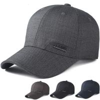 新款百搭男士加长帽檐帽子棒球帽男式直沿帽夏帽大号中老年男帽[新款上市]帽子男春秋款中老年人爸爸帽老人中年鸭舌帽中老年人