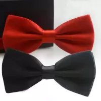 蝴蝶结领带男韩版潮流男士婚礼领结中学生校服领带演出配饰学院风男士领结酒红色黑色新郎伴郎礼服领带结婚蝴蝶结舞台成人演出表演