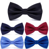 蝴蝶结领带男韩版潮流男士婚礼领结中学生校服领带演出配饰学院风领结男结婚婚礼蝴蝶结伴郎领带新郎黑色西装男士酒红红色女潮