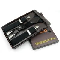 西装背带男士宽背带西装衬衫西裤吊裤带男女士背带夹复古英伦防滑男士西装衬衫西裤背带老人裤子松紧背带夹男式成人吊带防滑吊裤带