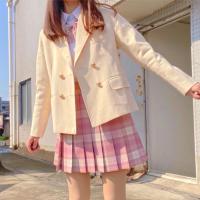 工装裙2020新款夏季薄款舒适清新时尚韩版修身百搭长裙高档上班族jk制服格子校园百褶裙咩啊星野伊梦沙华树莓红茶森林来信中