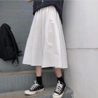 工装裙2020新款夏季薄款舒适清新时尚韩版修身百搭长裙高档上班族宽松长裙工装裙女半身裙2020春秋夏新款韩版高腰百搭女学