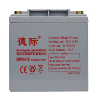 德际 UPS蓄电池GP24-12 12V24AH EPS电源直流屏铅酸免维护蓄电池