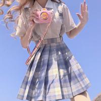 冰淇淋jk制服套装格裙上衣校服学生服女水手服jks夏季女装百褶裙