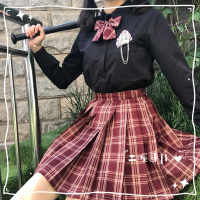 土曜日JK【裙子+领结】相思豆 可甜可盐JK制服日系正统百褶裙【5月25日发完】