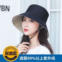 夏天渔夫帽女遮脸韩版防晒紫外线遮阳帽子大沿潮百搭日系夏季时尚