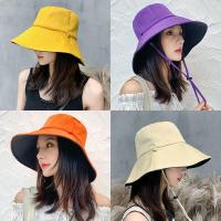 (48小时发货)双面渔夫帽女夏韩版潮日系网红双面遮脸防紫外线帽子大沿防晒帽遮阳帽子