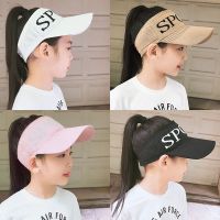 夏季儿童亲子帽户外遮阳帽防晒鸭舌帽韩版针织女士春秋空顶棒球帽