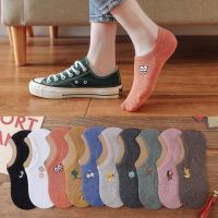 【买5双送5双】袜子女夏季船袜女浅口硅胶防滑隐形袜吸汗防臭袜