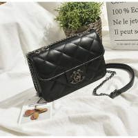 小包包女斜挎2018夏季新款韩版迷你单肩包百搭小香风菱格链条潮包