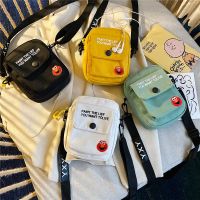 帆布小包女包2019新款潮韩版百搭斜挎包女ins风包包学生时尚少女