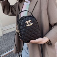 软皮菱格小包包2020新款韩版时尚百搭小圆包夏季上新单肩斜挎女包