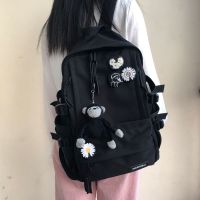 ins书包女学生韩版初高中大容量百搭背包女潮牌网红大学双肩包男