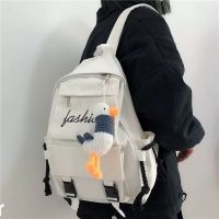 书包女韩版原宿ulzzang高中学生校园帆布双肩包ins大容量森系背包
