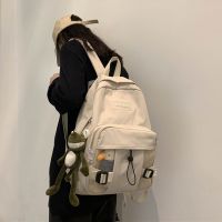 潮牌ins风书包女学生韩版 初中网红校园原宿霸气高中大学双肩背包