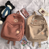 韩国INS可爱卡通小熊古着感双肩包 日系原宿少女书包chic软妹背包