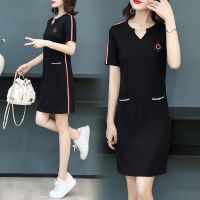 [好质量]连衣裙女2020新款女装夏装中长款韩版显瘦运动休闲裙子