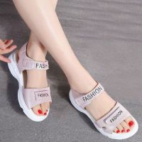 2020夏季新款凉鞋女学生韩版魔术贴运动女凉鞋厚底松糕底女鞋子