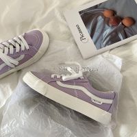 低帮紫色帆布鞋女ulzzang原宿百搭平底韩版学生休闲chic板鞋ins潮