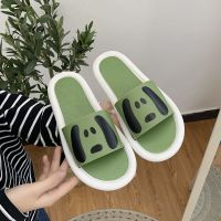 拖鞋女夏外穿韩版厚底港风学生休闲百搭防滑女生室内小狗亲子拖鞋