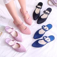 新款两穿凉拖鞋女夏天时尚外穿网红百搭中跟防滑厚底包头坡跟韩版