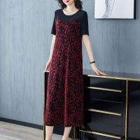 贵夫人连衣裙女夏2020新款高端气质遮肚显瘦减龄典雅名媛春秋长裙