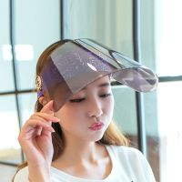 防风帽女防晒新款夏天遮阳帽子遮脸防紫外线电动车面罩骑车大沿檐