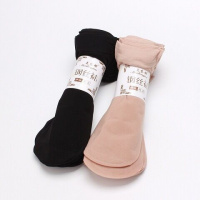 [5双/20双]钢丝袜短丝袜子女短筒薄款春夏季不勾丝肉色天鹅绒袜 10双装[5双肤色+5双黑色]