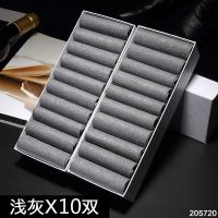 10/20双男士丝袜中筒夏季薄防勾丝透气防臭冰爽丝袜袜子男 浅灰10双