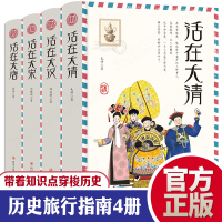 历史旅行指南4册 活在大汉活在大清活在大唐活在大宋历史知识读物我们的历史太喜欢历史了中国古代文化史青少年小学生课外阅读书