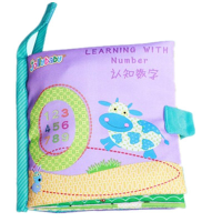 jollybaby认识数字布书 动物婴儿玩具立体早教书 2020新早教卡通玩具.